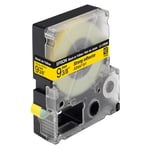 Epson LC-3YBW9 - 9m zwart op geel / gelamineerd tape / extra klevend / 9mm (origineel)