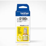 Brother BTD180Y inktfles geel (origineel)