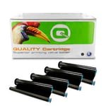 Panasonic KX-FA54X faxrol zwart ( 4 stuks ) huismerk