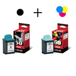 Lexmark 17G0050 / 17G0060 serie ( 50 BK / 60 C ) origineel