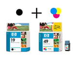 HP 51649AE / C6628AA serie ( 49 C / 19 BK ) origineel