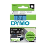 DYMO 40916 - 7m zwart op blauw / zelfklevend tape / D1 / 9mm (origineel)