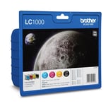 Brother LC-1000 Bundel (Zwart, Cyaan, Magenta, Geel)