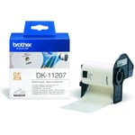 Brother DK-11207 CD/DVD label wit / 58mm x 58mm (origineel)