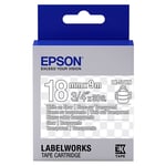 Epson LK-5TWN tape wit op transparant 18mm (origineel)