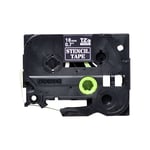 Brother STe-141 tape zwart op transparant 18mm x 3m (origineel)