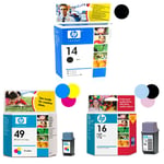 HP 51649AE / C1816AA / C6614DE serie ( 49 C / 16 PC / 20 BK ) origineel