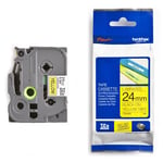 Brother TZe-651 - 8m zwart op geel / gelamineerd tape / 24mm (origineel)