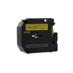 Brother MK621 - 8m zwart op geel / niet-gelamineerd tape / 9mm (huismerk)