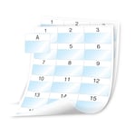 DYMO 1908558 XTL voorgesneden gelamineerde kabelwikkel op vel 54mm x 42mm (origineel)