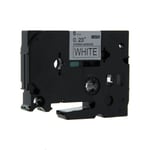 Brother TZe-S211 - 8m zwart op wit / gelamineerd tape / sterk klevend / 6mm (huismerk)