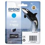 Epson T7602 inkt cartridge cyaan (origineel)