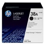 HP 38D (Q1338D) toner cartridge zwart 2 stuks (origineel)