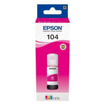 Epson 104 inktfles magenta (origineel)