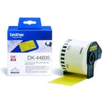 Brother DK-44605 verwijderbare papiertape geel / 62mm x 30.48m (origineel)