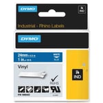 DYMO 1805423 IND Rhino tape vinyl wit op blauw 24mm (origineel)
