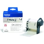 Brother DK-22212 continue filmtape wit / 62mm x 15.24m (origineel)