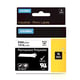DYMO 1805442 IND Rhino tape permanent polyester zwart op wit 6mm (origineel) | DYM1805442
