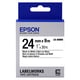 Epson LK-6WBN standaard tape zwart op wit 24mm (origineel) | EPSC53S656006