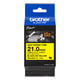 Brother HSe-651E krimpkous tape zwart op geel | 21 mm x 1,5 m (origineel) | BROHSE-651E
