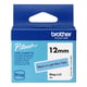 Brother Btag-L31 niet-gelamineerde tape zwart op lichtblauw 12 mm (origineel) | BROBTAG-L31