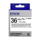 Epson LK-7WBVN tape zwart op wit 36 mm (origineel) | EPSC53S657012