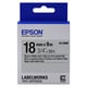 Epson LK-5SBE matte tape zwart op zilver 18mm (origineel) | EPSLK-5SBE