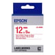 Epson LK-4WRN standaard tape rood op wit 12mm (origineel) | EPSLK-4WRN