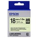 Epson LK-5ZBU glow in the dark tape zwart op neon 18mm (origineel) | EPSLK-5ZBU