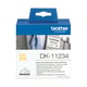 Brother DK- 11234 zelfklevende naambadge lables zwart op wit (origineel) | BRODK-11234