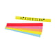 Zebra Z-Band Splash 10012718-2 geel 25mm x 254mm 4 x 350 stuks (origineel) | ZEB10012718-2