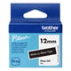 Brother Btag-335 niet-gelamineerde tape wit op zwart 12 mm (origineel) | BROBTAG-335