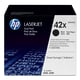 HP 42XD (Q5942XD) toner cartridge zwart hoge capaciteit 2 stuks (origineel)