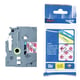 Brother TZe-MPRG31 tape zwart op rode ruit 12 mm (origineel) | BROTZEMPRG31