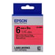 Epson LK-2RBP tape zwart op pastel rood 6mm (origineel) | EPSLK-2RBP