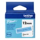 Brother Btag-L33 niet-gelamineerde tape blauw op lichtblauw 12 mm (origineel) | BROBTAG-L33
