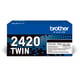 Brother TN-2420 toner cartridge zwart 2 stuks (origineel)
