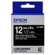 Epson LK-4BWV levendige tape wit op zwart 12mm (origineel) | EPSLK-4BWV