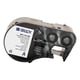 Brady M4C-318-498 vinylweefsel labels zwart op wit | 8,08 mm x 4,88 m (origineel) | BRAM4C-318-498