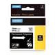 DYMO 622290 IND Rhino tape permanent polyester zwart op transparant 19mm (origineel) | DYM622290