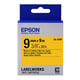 Epson LK-3YBP tape zwart op pastel geel 9mm (origineel) | EPSLK-3YBP