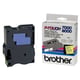 Brother TX-C51 tape zwart op neon geel 24 mm | BROTXC51