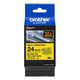 Brother TZe-SL651 zelflaminerend tape zwart op geel 24 mm (origineel) | BROTZE-SL651