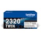 Brother TN-2320BK toner cartridge zwart 2 stuks (origineel)