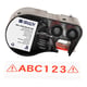 Brady M4C-1000-595-WT-RD tape vinyl | rood op wit | 25,4 mm x 7,62 m | BRAM4C-1000-595-WT-RD