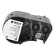 Brady M5-117-499 nylonweefsel labels zwart op wit | 12,7 mm x 25,4 mm (origineel) | BRAM5-117-499