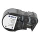 Brady M4C-250-414 polyester klitmateriaal labels zwart op wit | 6,35 mm x 3,66 m (origineel) | BRAM4C-250-414
