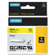 DYMO 1805431 IND Rhino tape vinyl zwart op geel 24mm (origineel) | DYM1805431