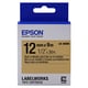 Epson LK-4KBM tape zwart op metallic goud 12mm (origineel) | EPSLK-4KBM