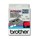 Brother TX-441 tape zwart op rood 18mm x 15m (origineel) | BROTX441